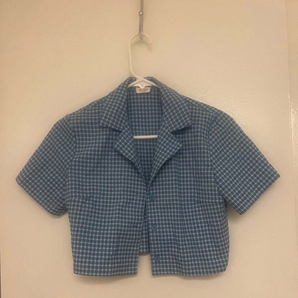 plaid brandy melville button up